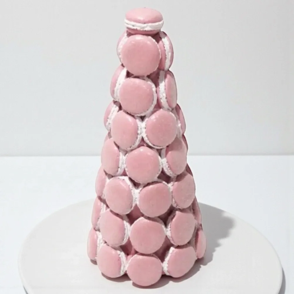 Pink Macaron Tree Decor 12” Dessert Display Pastel Coquette Centerpiece NWT